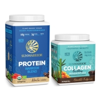 Sunwarrior Chocolate Collagen Mocha Heaven Bundle