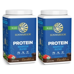 Sunwarrior Warrior Blend Biologische Proteïne Chocolade Duo 750 Gram